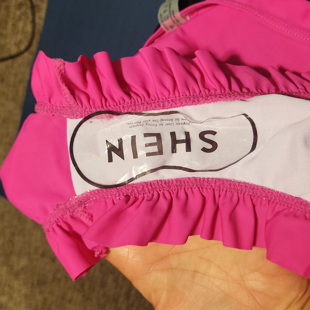Hot Pink Ruffle Bikini - Picture 7 of 8